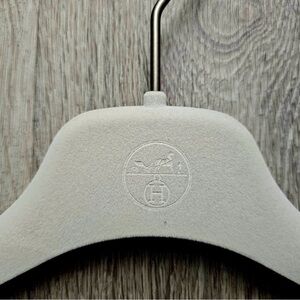 Authentic Hermes Off-White Velvet Clothes Hanger